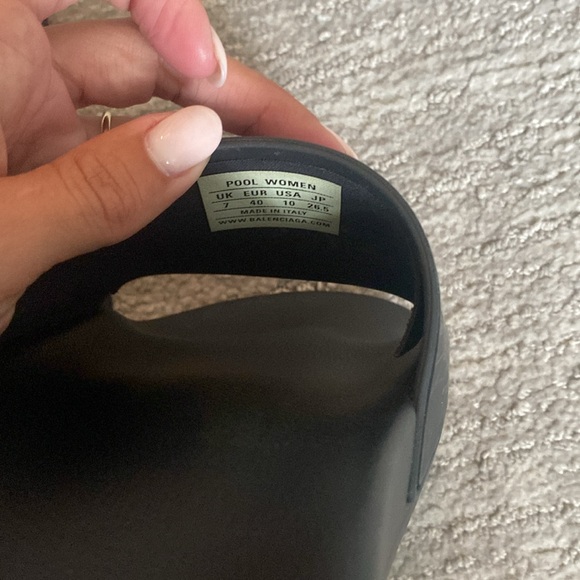 Balenciaga New York Pool slides womens Eur 40 size 9/10 black color - Picture 8 of 9